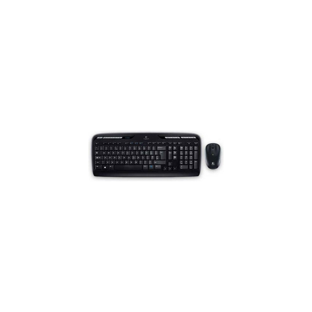 Produktbild för Logitech Wireless Combo MK330 - sats med tangentbord och mus - brittisk - svart Inmatningsenhet