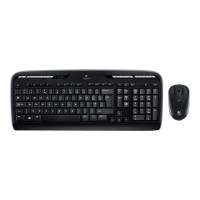 Produktbild för Logitech Wireless Combo MK330 - sats med tangentbord och mus - brittisk - svart Inmatningsenhet