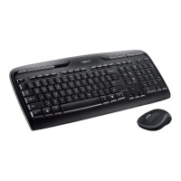 Produktbild för Logitech Wireless Combo MK330 - sats med tangentbord och mus - brittisk - svart Inmatningsenhet
