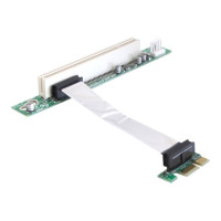 Produktbild för Delock Riser card PCI Express x1 > PCI 32Bit 5 V with flexible cable - kort för stigare