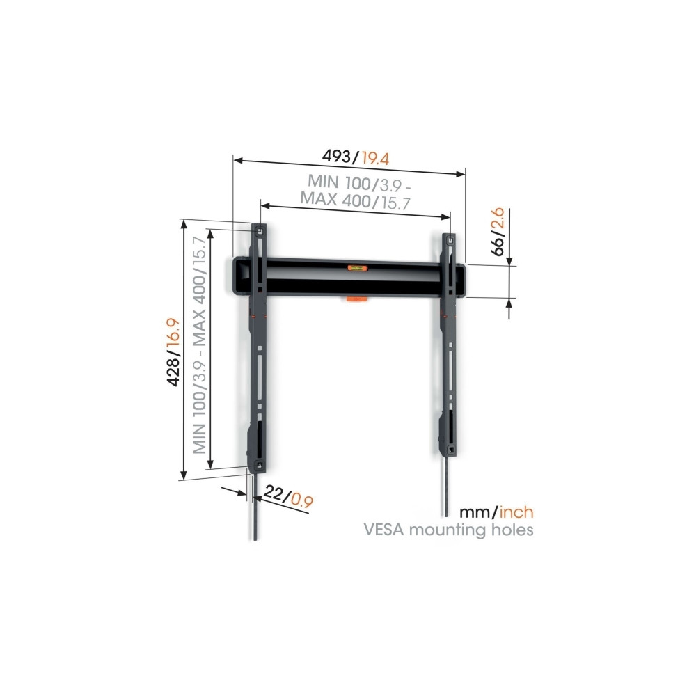 Produktbild för Vogel''s 3834030, 81,3 cm (32"), 195,6 cm (77"), 50 kg, 100...