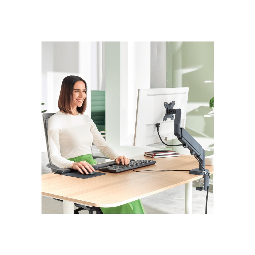 Produktbild för Leitz Ergo monteringssats - för LCD-display - space saving - mörkgrå