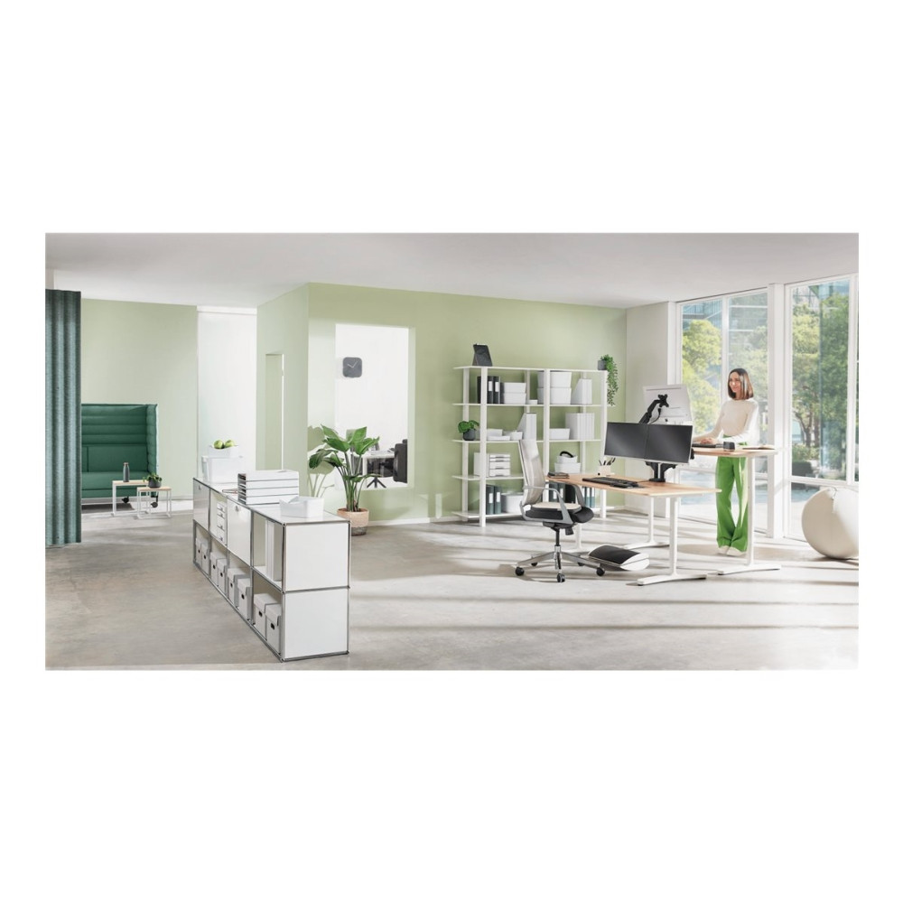 Produktbild för Leitz Ergo monteringssats - för LCD-display - space saving - mörkgrå