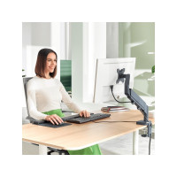 Produktbild för Leitz Ergo monteringssats - för LCD-display - space saving - mörkgrå