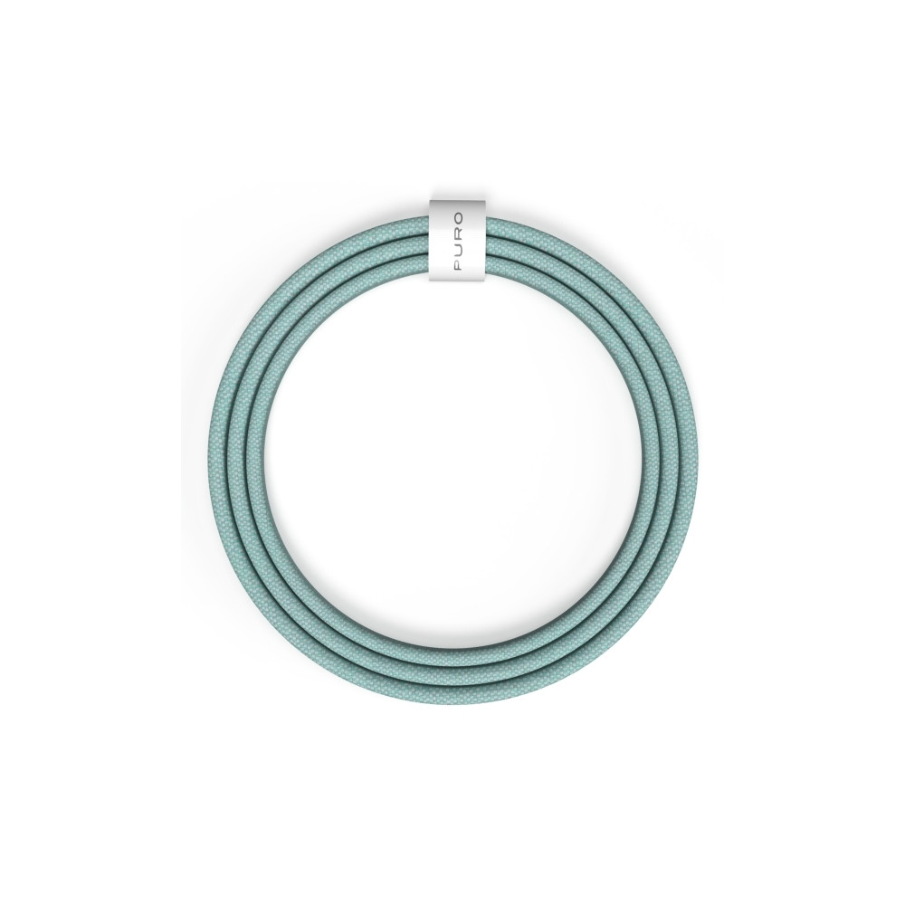 Produktbild för PURO PUCCCFABK415MTNGRN, 1,5 m, USB C, USB C, USB 2.0, Grön,...