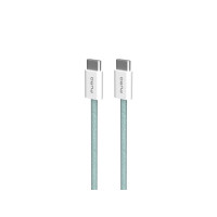 Produktbild för PURO PUCCCFABK415MTNGRN, 1,5 m, USB C, USB C, USB 2.0, Grön,...