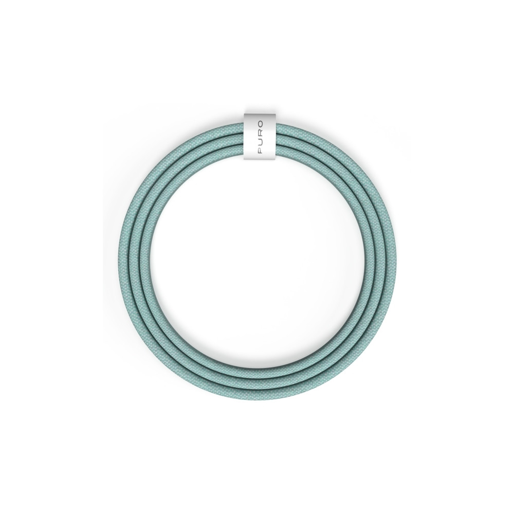 Produktbild för PURO PUCCCFABK415MTNGRN, 1,5 m, USB C, USB C, USB 2.0, Grön,...