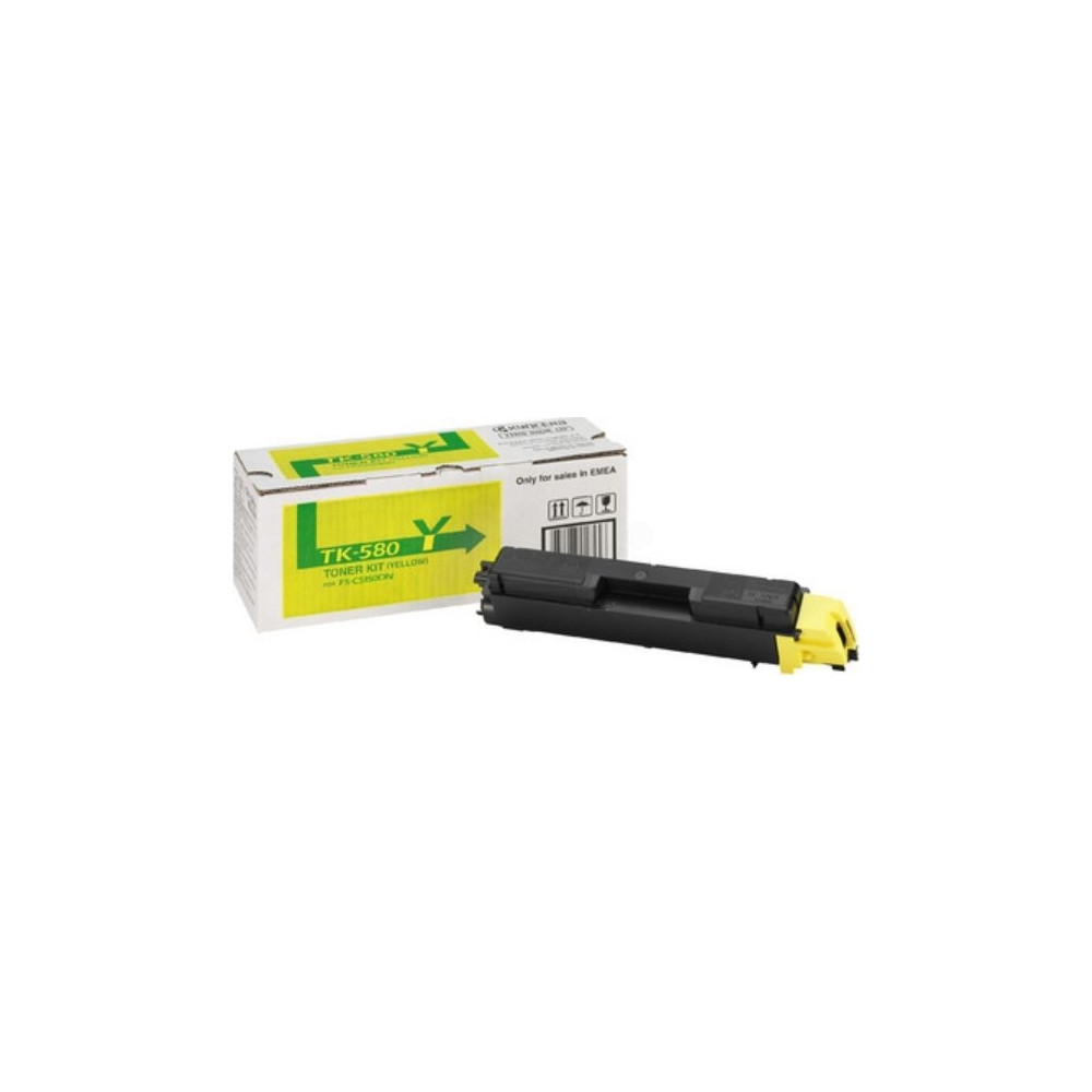 Produktbild för Kyocera TK 580Y - gul - original - tonerkassett