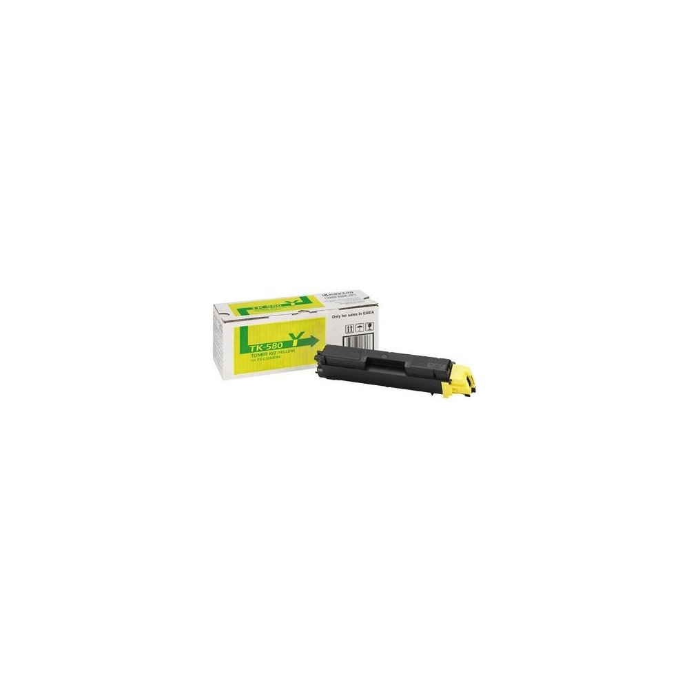 Produktbild för Kyocera TK 580Y - gul - original - tonerkassett