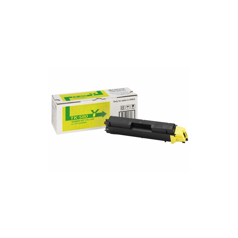 Produktbild för Kyocera TK 580Y - gul - original - tonerkassett