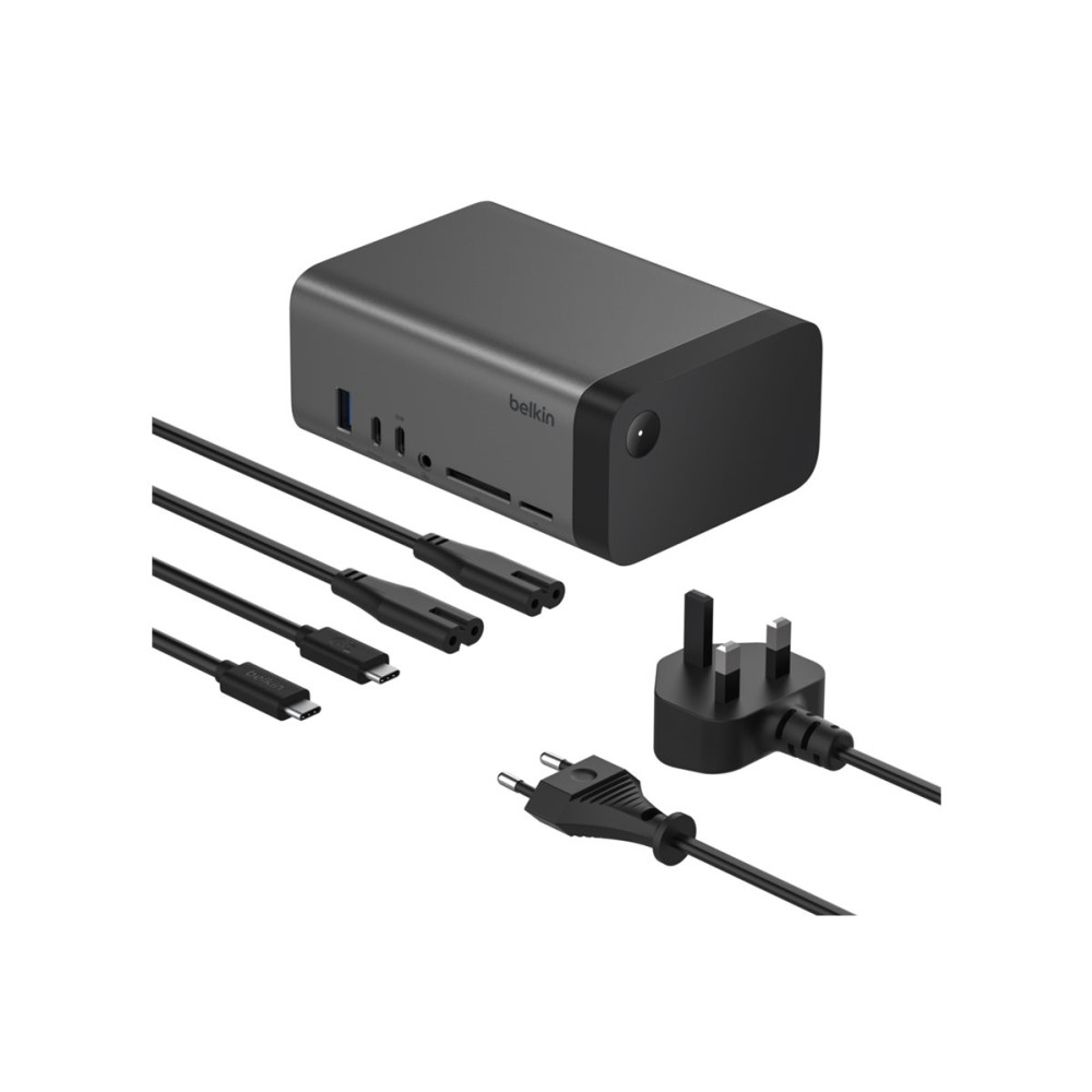 Produktbild för Belkin CONNECT 11-in-1 Pro - dockningsstation - USB-C - 2 x HDMI, USB-C - 1GbE