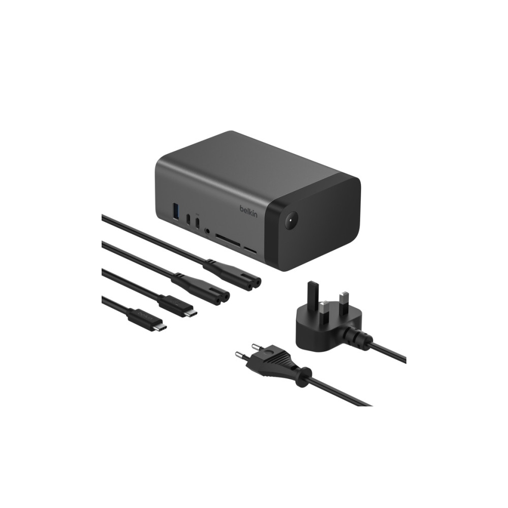 Produktbild för Belkin CONNECT 11-in-1 Pro - dockningsstation - USB-C - 2 x HDMI, USB-C - 1GbE