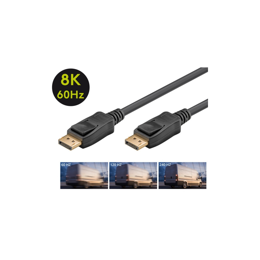Produktbild för Goobay 74746, 5 m, DisplayPort, DisplayPort, Hankoppling, Ha...