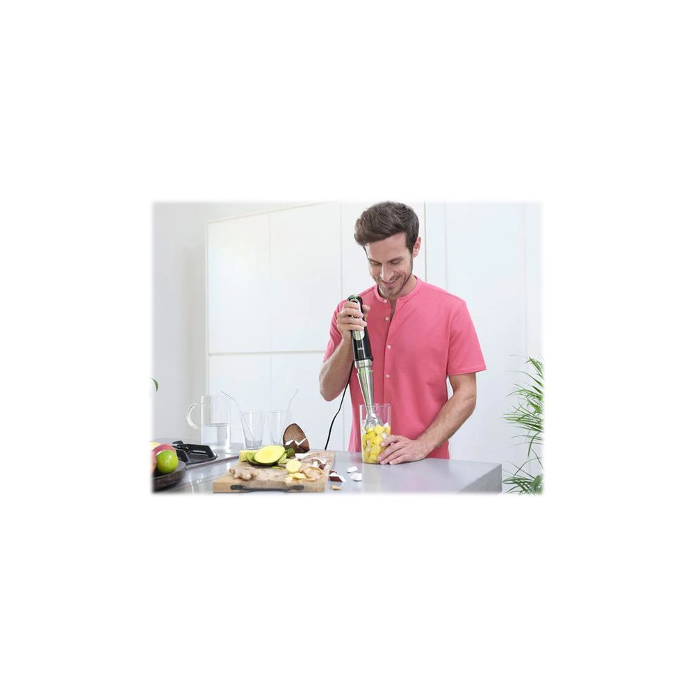 Produktbild för Braun Multiquick 9 MQ 9187XLI - handmixer - premiumsvart/borstat rostfritt stål