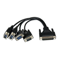 Produktbild för StarTech.com PCI express PCIe seriellt kombokort med 4 portar – 2x RS232 2x RS422/RS485 - seriell adapter - PCI Express x1 - 4 portar
