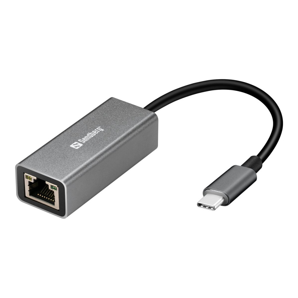 Produktbild för Sandberg USB-C to Network Converter - nätverksadapter - USB-C - Gigabit Ethernet