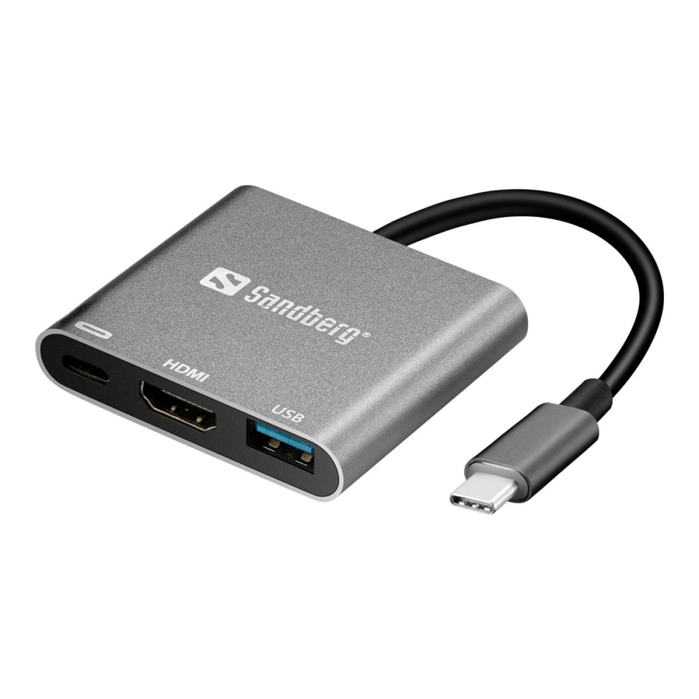 Produktbild för Sandberg USB-C Mini Dock HDMI+USB - dockningsstation - USB - HDMI