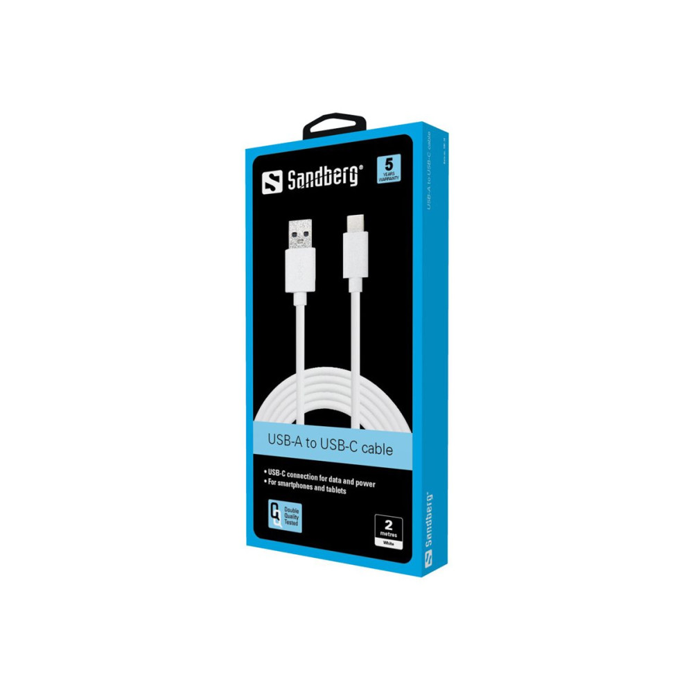 Produktbild för Sandberg - USB typ C-kabel - USB-C till USB typ A - 2 m