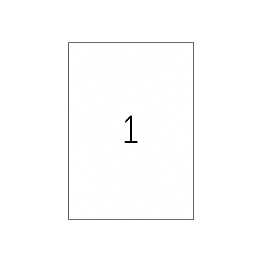Produktbild för HERMA Special - permenenta självhäftande matta ogenomskinliga korrigerings/täcknings-pappersetiketter - 25 etikett (er) - A4
