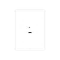 Produktbild för HERMA Special - permenenta självhäftande matta ogenomskinliga korrigerings/täcknings-pappersetiketter - 25 etikett (er) - A4