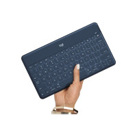 Produktbild för Logitech Keys-To-Go - tangentbord - QWERTY - nordiskt (danska/finska/norska/svenska) - klassisk blå Inmatningsenhet