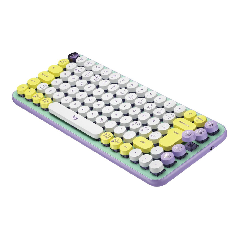 Produktbild för Logitech POP Keys - tangentbord - QWERTY - hela norden - daydream Inmatningsenhet