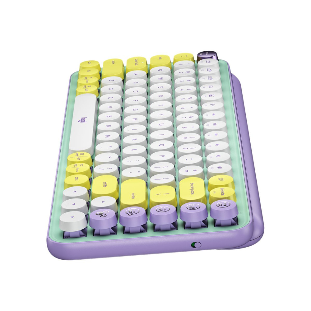 Produktbild för Logitech POP Keys - tangentbord - QWERTY - hela norden - daydream Inmatningsenhet