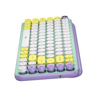 Produktbild för Logitech POP Keys - tangentbord - QWERTY - hela norden - daydream Inmatningsenhet