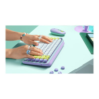 Produktbild för Logitech POP Keys - tangentbord - QWERTY - hela norden - daydream Inmatningsenhet
