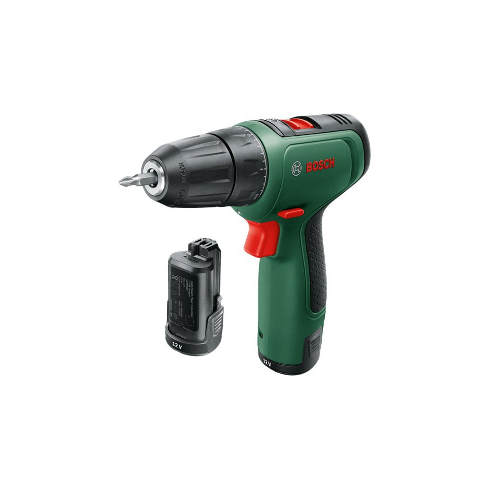 Produktbild för Bosch EasyDrill 1200 - borr/drivare - sladdlös - 2 hastigheter - 2 batterier, laddare medföljer