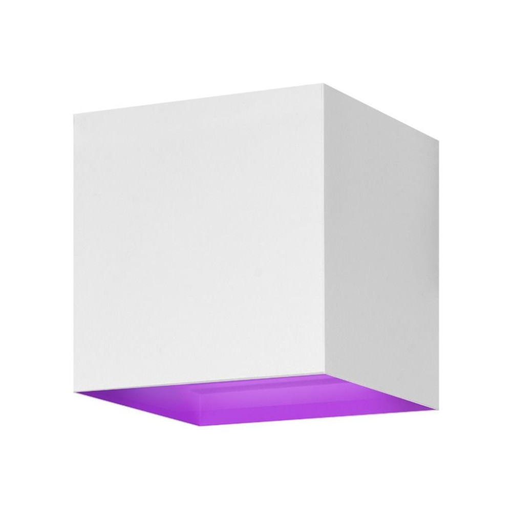 Produktbild för Hombli Smart Wall Light - vägglampa - LED - 6 W - varmt till kallt vitt ljus - 2700-6500 K - kub - vit