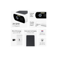 Produktbild för Hombli Solar Cam - nätverksövervakningskamera - kula
