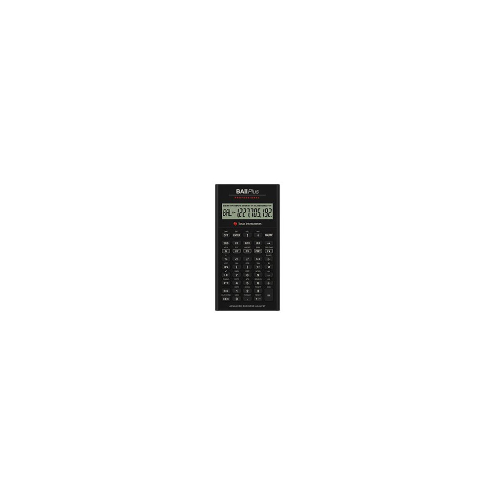 Produktbild för Texas Instruments BAII PLUS PROFESSIONAL - finansiell kalkylator