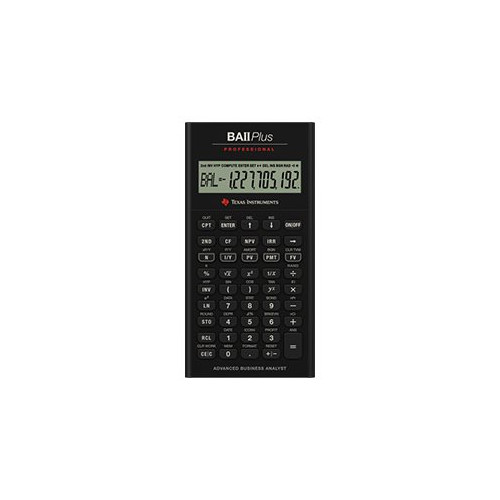 TEXAS INSTRUMENTS Texas Instruments BAII PLUS PROFESSIONAL - finansiell kalkylator