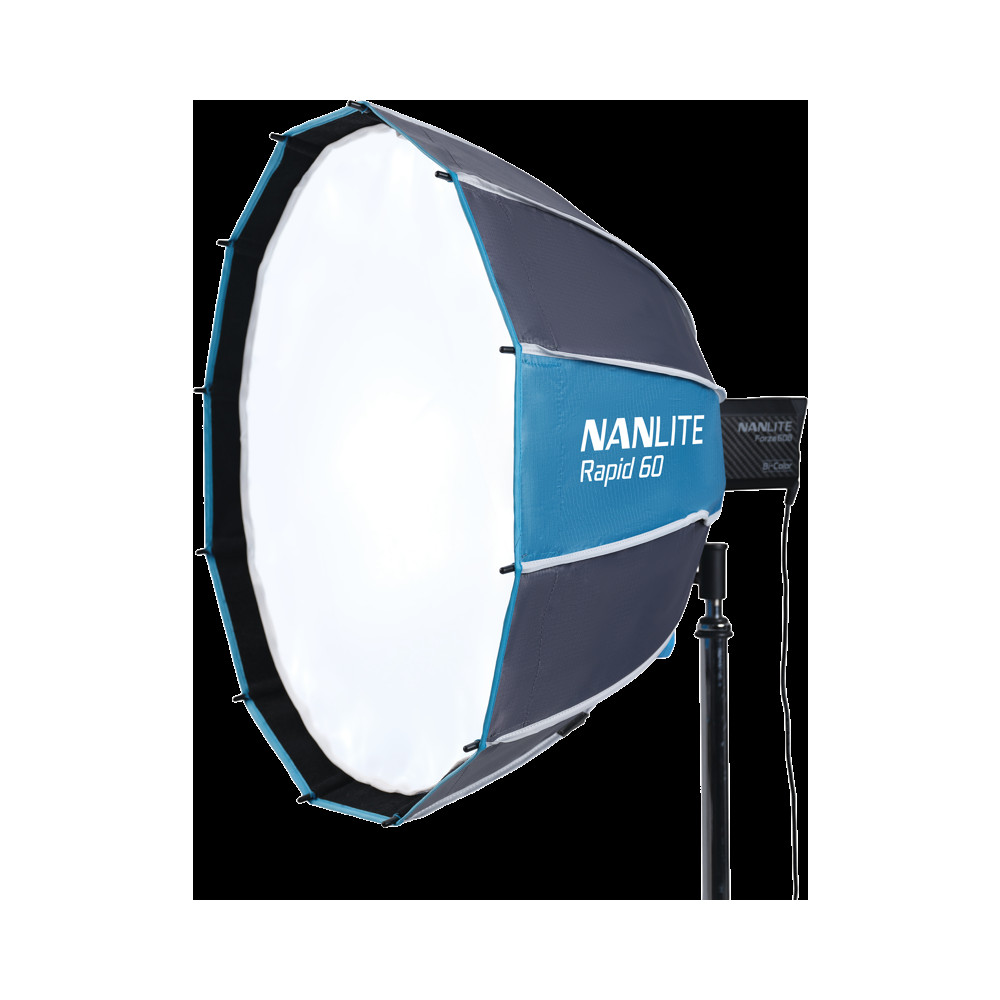 Produktbild för Nanlite Rapid 60 Parabolic Softbox SB-RP60 with Eggcrate for FM Mount