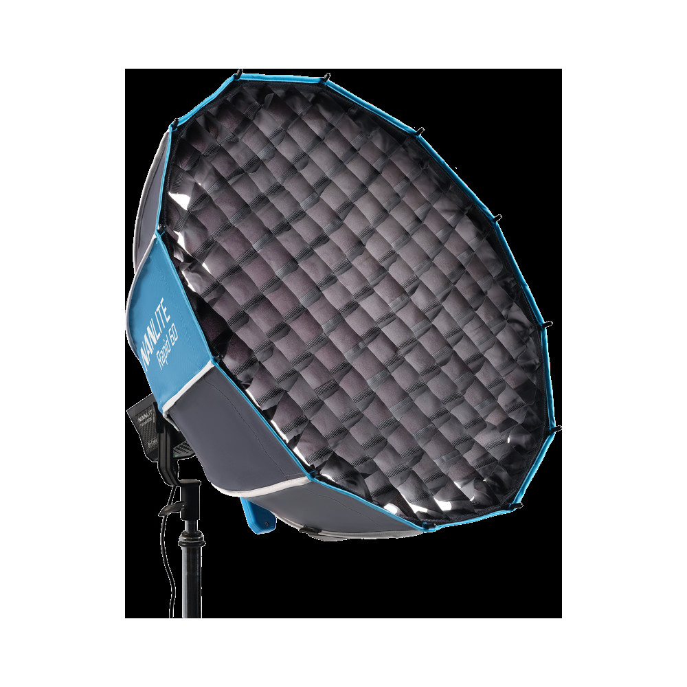 Produktbild för Nanlite Rapid 60 Parabolic Softbox SB-RP60 with Eggcrate for FM Mount