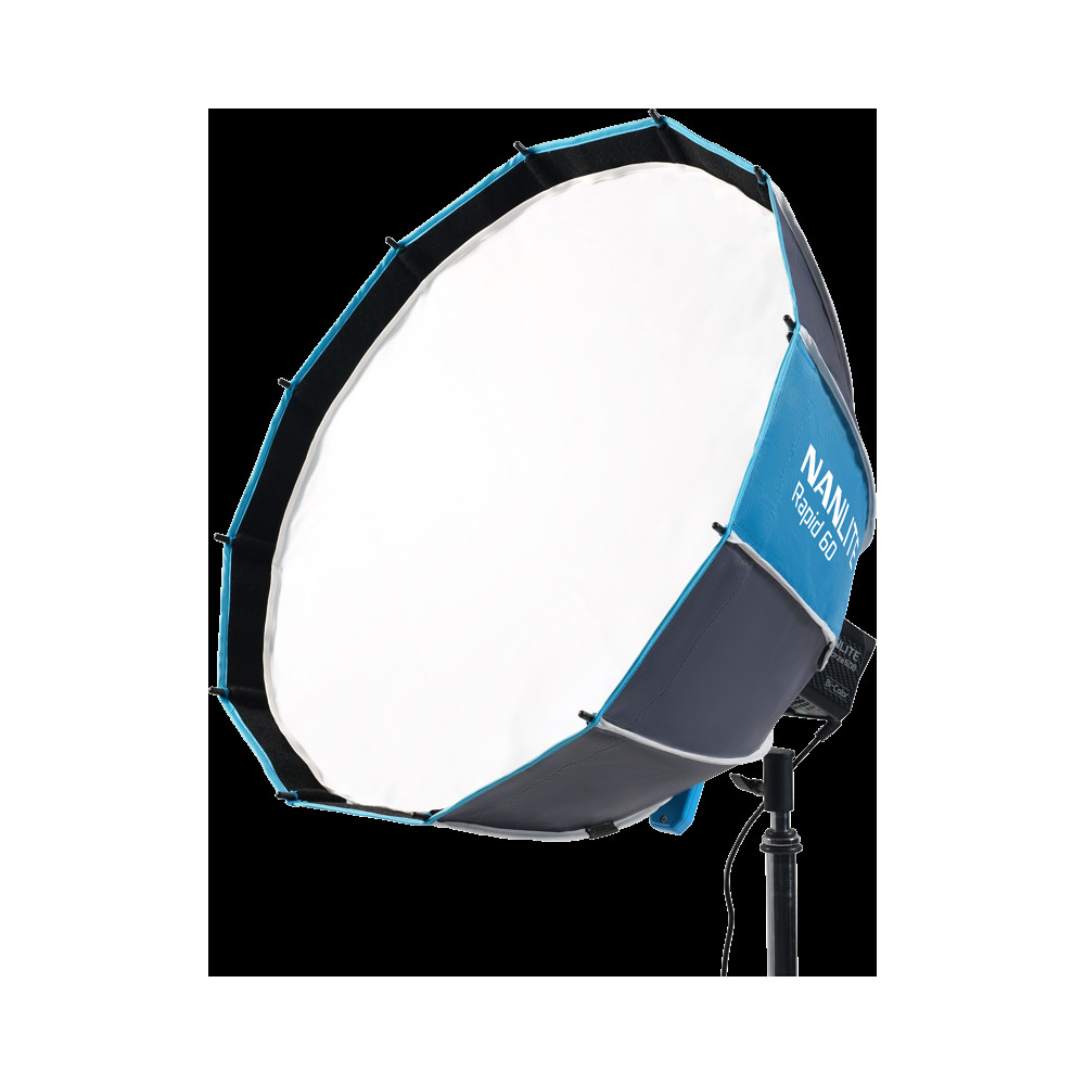 Produktbild för Nanlite Rapid 60 Parabolic Softbox SB-RP60 with Eggcrate for FM Mount