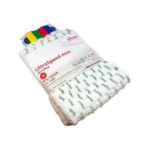 Vileda Mopp Vileda Ultraspeed Mini, vit, mikrofiber, 30 cm