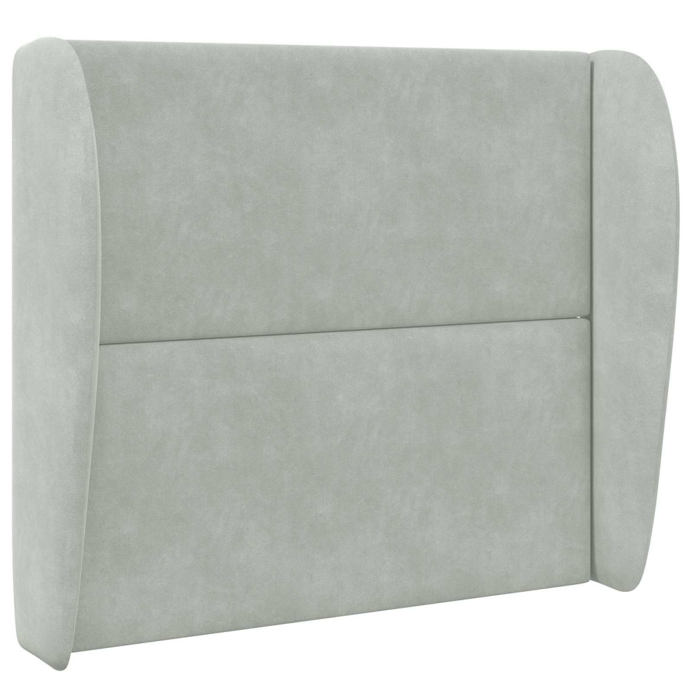 Produktbild för Sänggavel Öra Ljusgrå 80 x 23 x 6 cm Sammet
