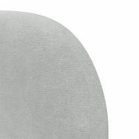 Produktbild för Sänggavel Öra Ljusgrå 80 x 23 x 6 cm Sammet