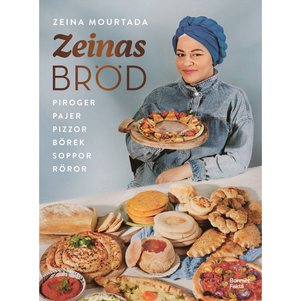 Produktbild för Zeinas bröd : Piroger, pajer, pizzor, börek, röror, soppor (bok, danskt band)