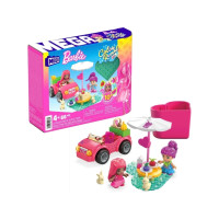 Produktbild för MEGA Barbie Color Reveal Bilresa med cabriolet, Byggsats, 4...
