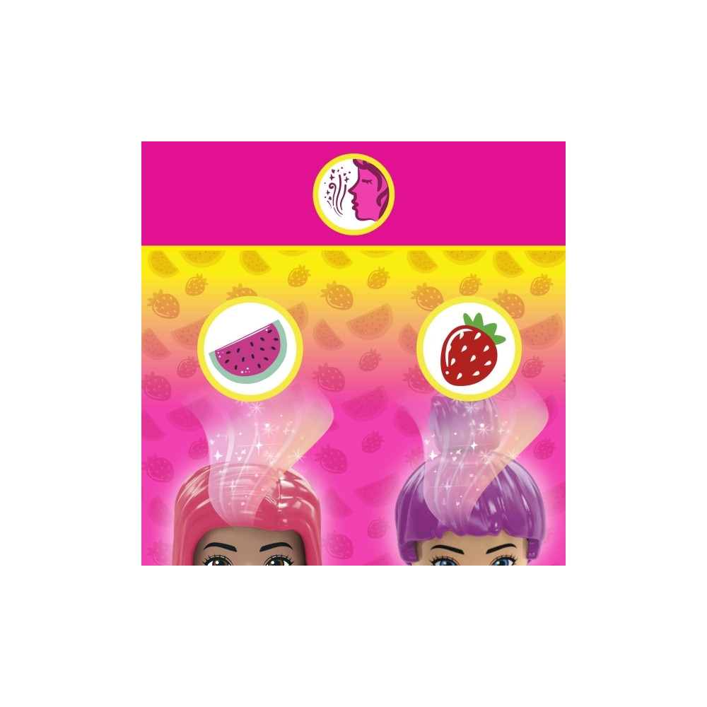 Produktbild för MEGA Barbie Color Reveal Bilresa med cabriolet, Byggsats, 4...