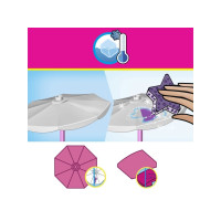 Produktbild för MEGA Barbie Color Reveal Bilresa med cabriolet, Byggsats, 4...