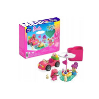 Produktbild för MEGA Barbie Color Reveal Bilresa med cabriolet, Byggsats, 4...