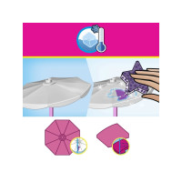 Produktbild för MEGA Barbie Color Reveal Bilresa med cabriolet, Byggsats, 4...