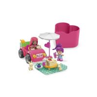 Produktbild för MEGA Barbie Color Reveal Bilresa med cabriolet, Byggsats, 4...