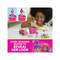 Produktbild för MEGA Barbie Color Reveal Bilresa med cabriolet, Byggsats, 4...