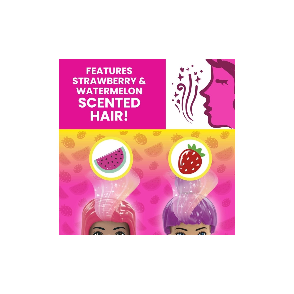Produktbild för MEGA Barbie Color Reveal Bilresa med cabriolet, Byggsats, 4...
