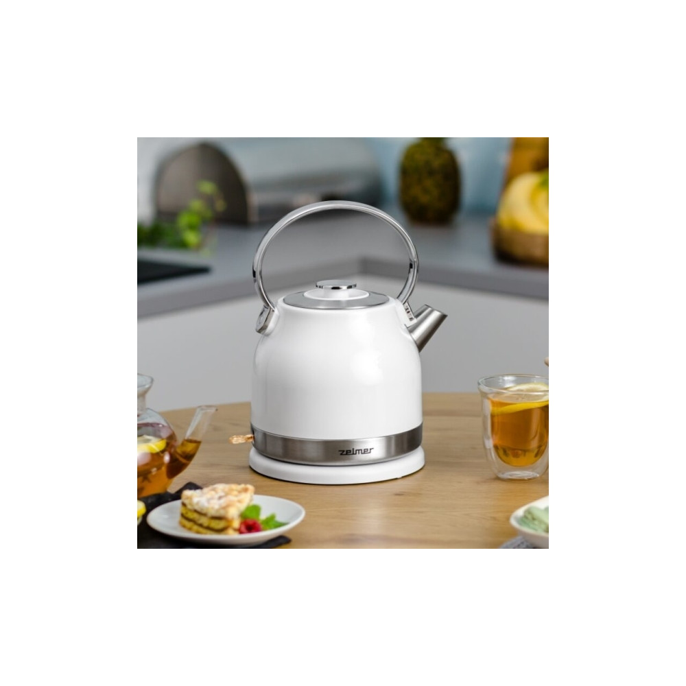 Produktbild för Zelmer ZCK7940, 1,5 l, 2200 W, Rostfritt stål, Vit, Rostfrit...